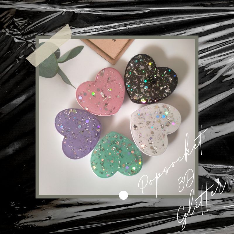 Pop Socket 3D Glitter