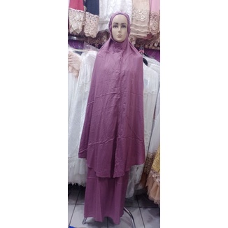 mukena katun rayon bali polos jumbo.