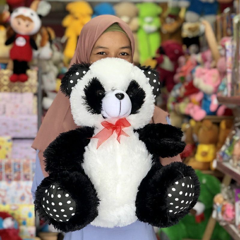 Boneka Panda SNI Size l 40cm Lucuuu