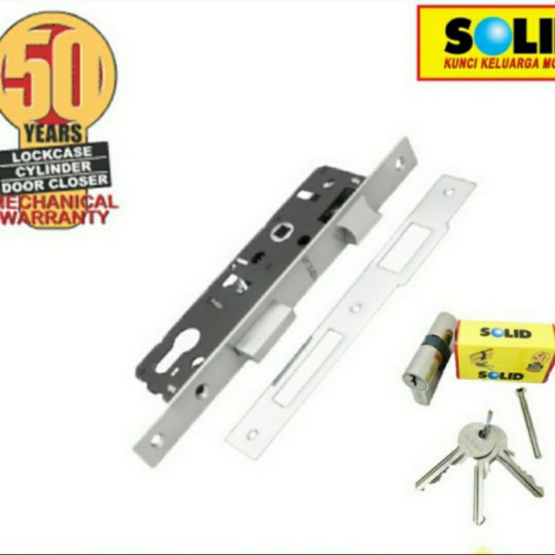 SOLID KUNCI ALUMUNIUM LC 516 Al -30 + SILINDER SOLID DC 02-60