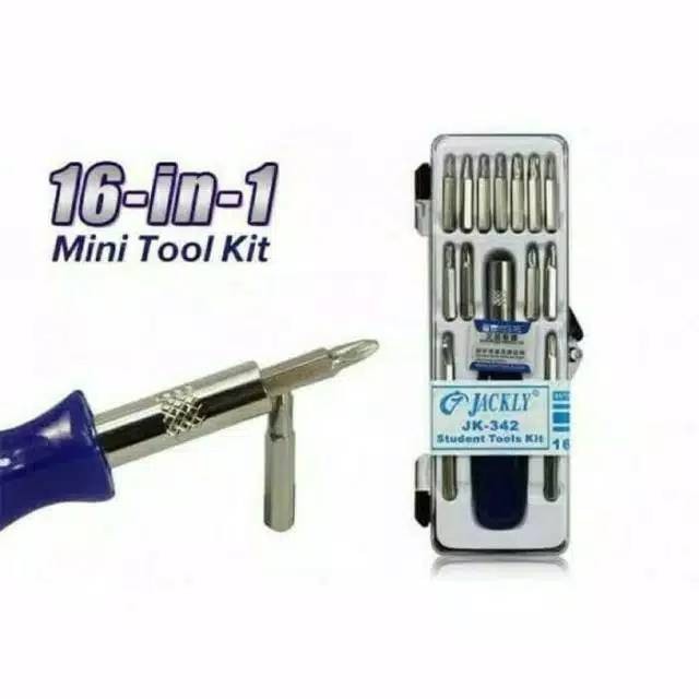 &lt;^ SJA ^&gt; Obeng set multi 16in 1 screwdrivier handphone elektronik 16in1tools