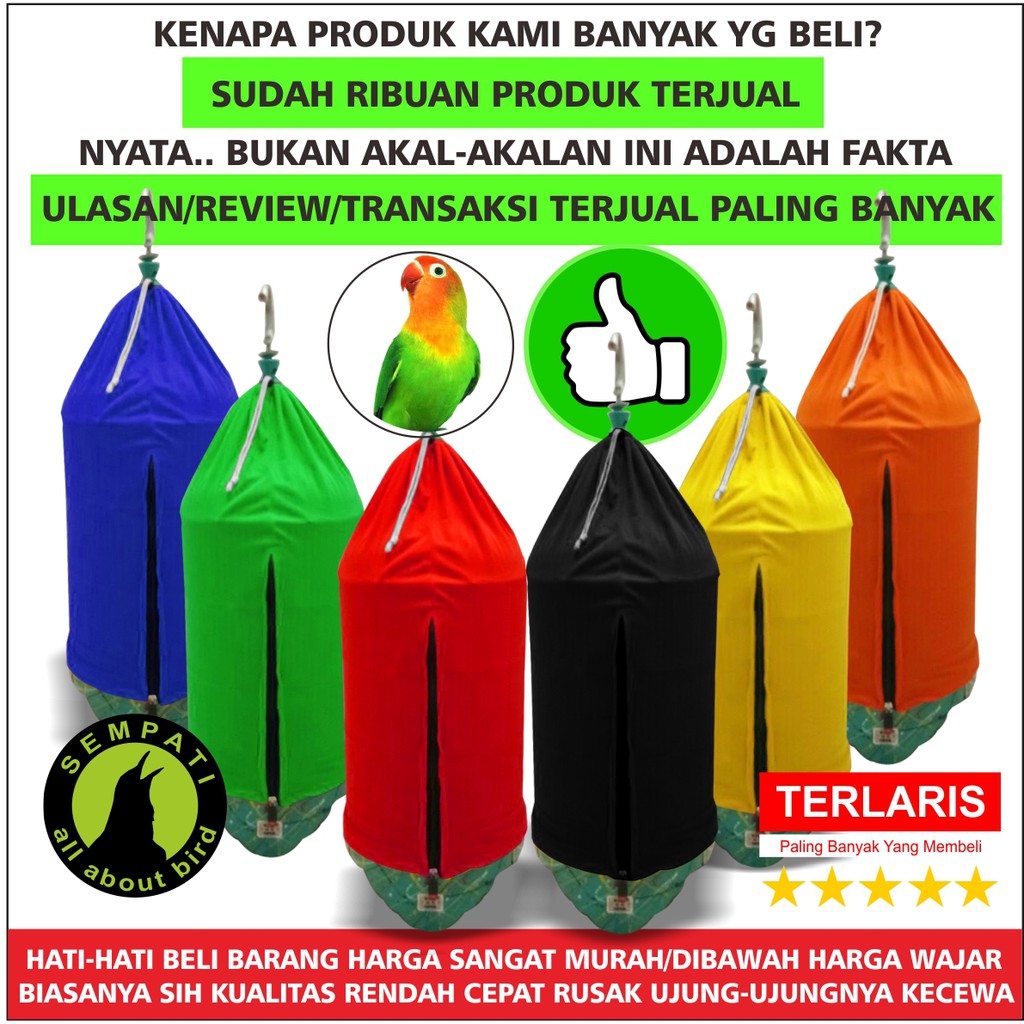 Krodong Kerodong Sangkar Burung Lovebird Merek Sempati Shopee