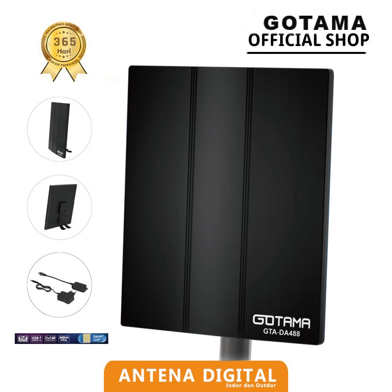 Gotama Antena Digital Indor Dan Outdor GTA-DA488 Multifungsi Gotama