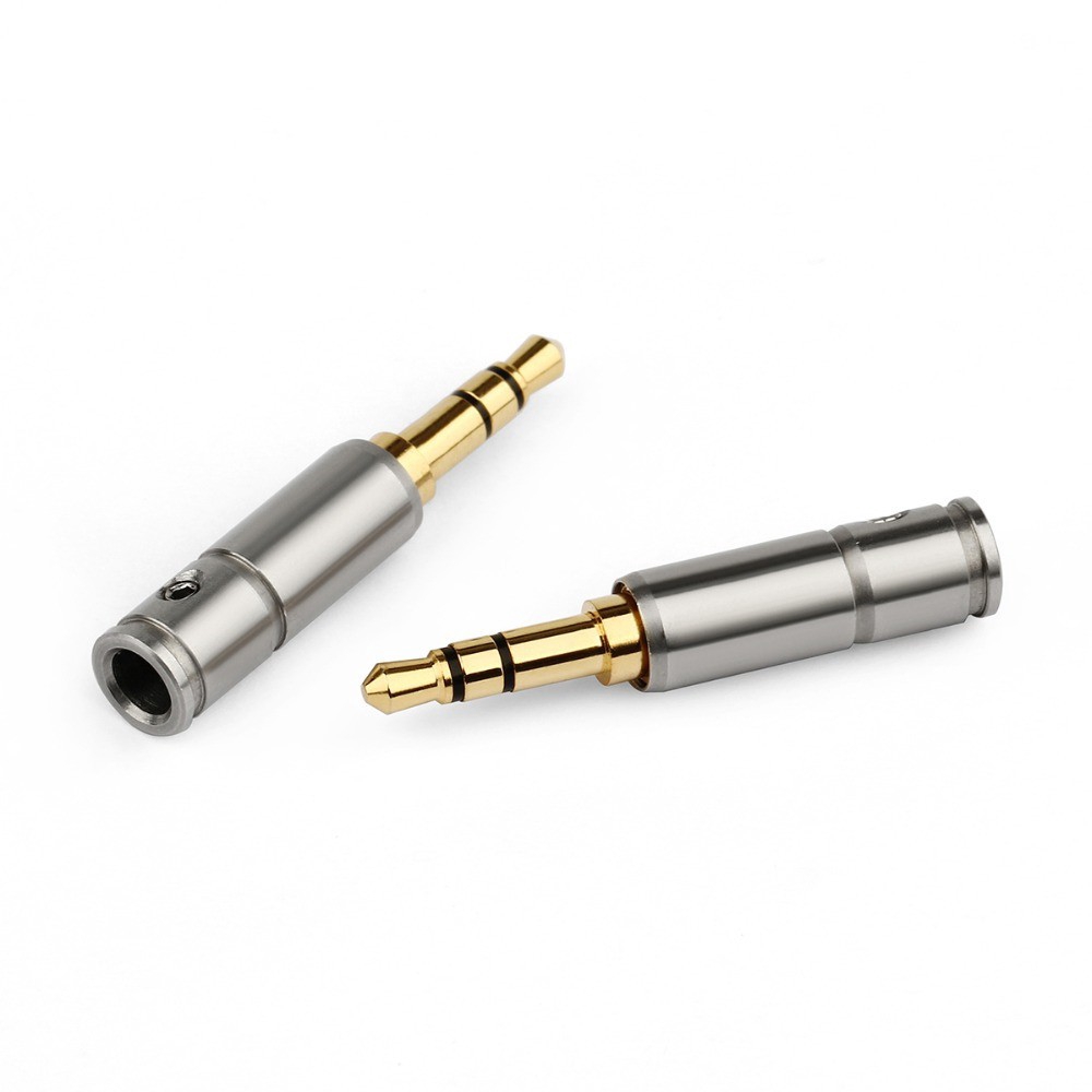 3.5mm Earphone Plug Audio Jack 3 Pole Splice Adapter DIY HiFi Headphone Solder Wire Connector