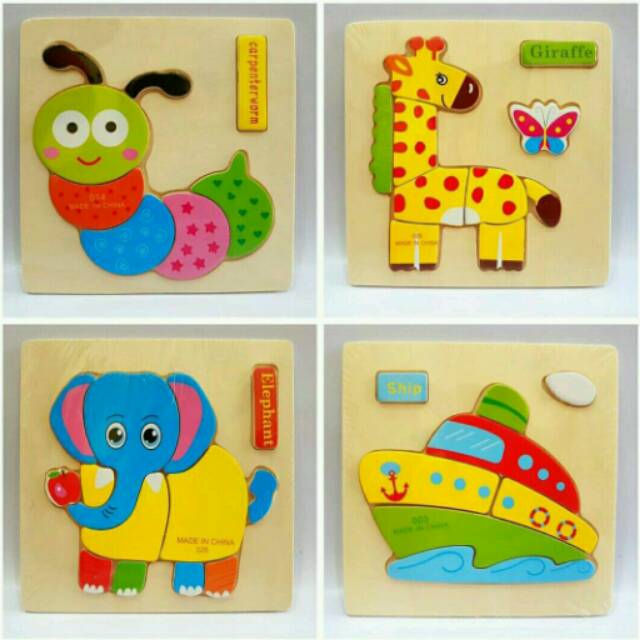 Mainan Edukasi Anak, Mainan PAUD, Mainan PlayGroup Puzzel Kayu
