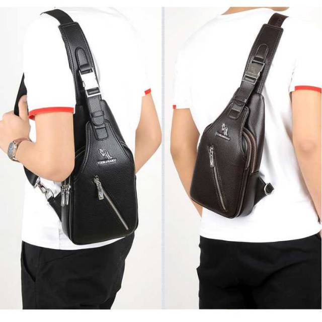 Tas Selempang Kulit Crossbody Sling Bag