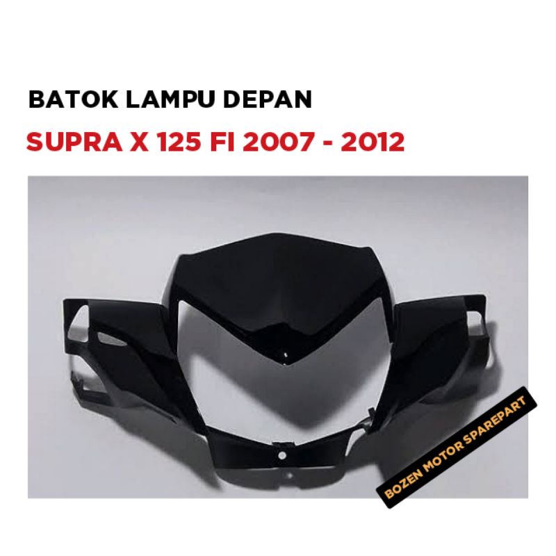 Batok Lampu Depan Supra X 125 FI 2007 2008 2009 2010 2011 2012 Batman Hitam Cover Tutup Kepala