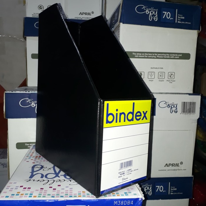 

File-Box- Box File Bindex Hitam Dan Biru -Box-File.