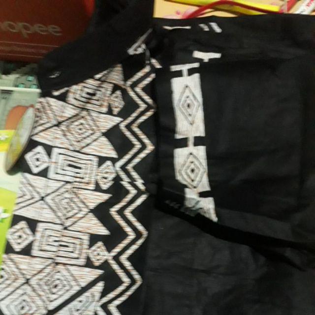 Bswart Batik Hrb026 Kenongo Hem Pendek Padi Pekalongan M L Xl Batik Pria Murah Modern Grosir