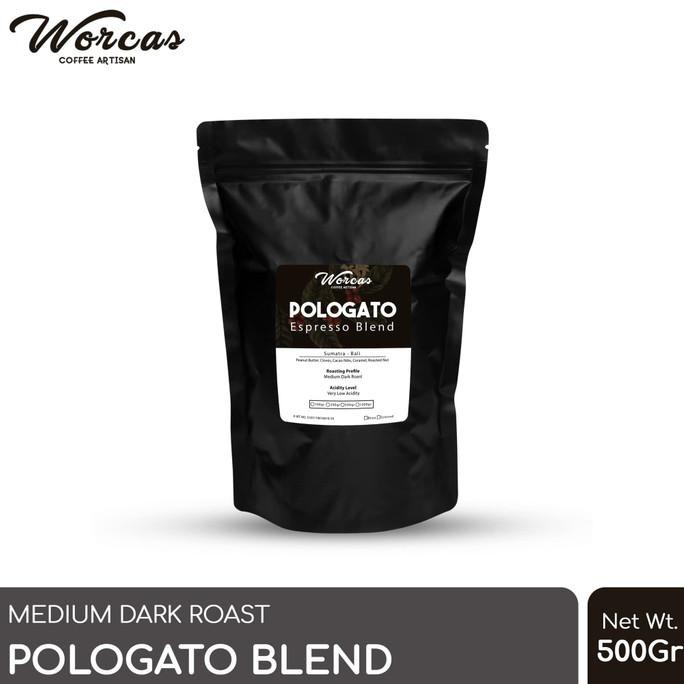 

WORCAS KOPI POLOGATO ESPRESSO BLEND 500 GRAM - KOPI BIJI