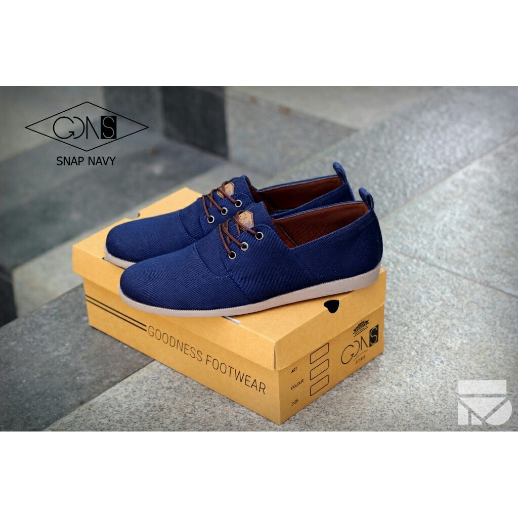 SNAP NAVY  |FORIND x GDNS| Sepatu Kets Sporty Santai Kasual Laki/Pria/Cowok - Sneakers - Footwear