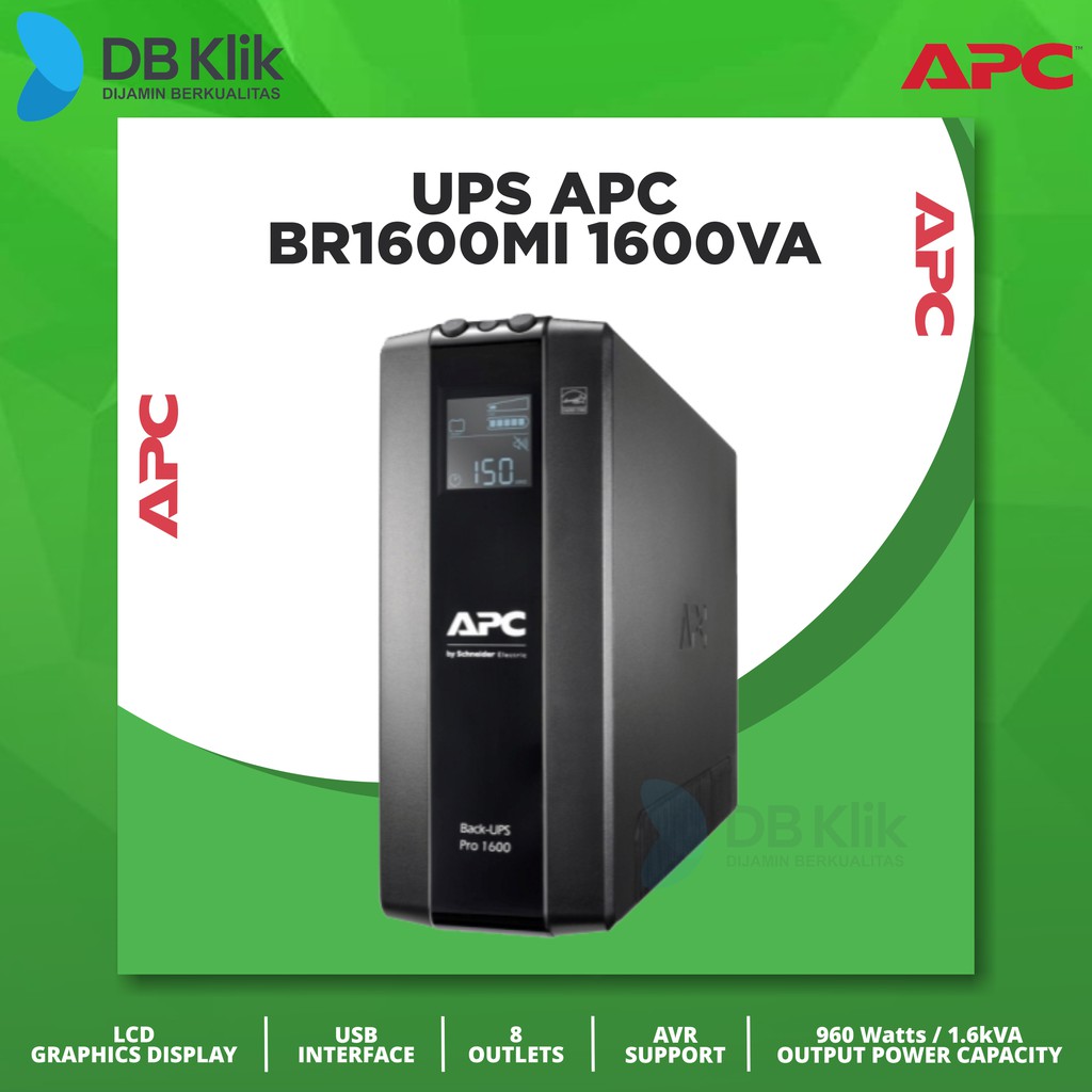 UPS APC Back BX1600MI-MS 1600VA 900W - BX1600MI MS Universal Socket