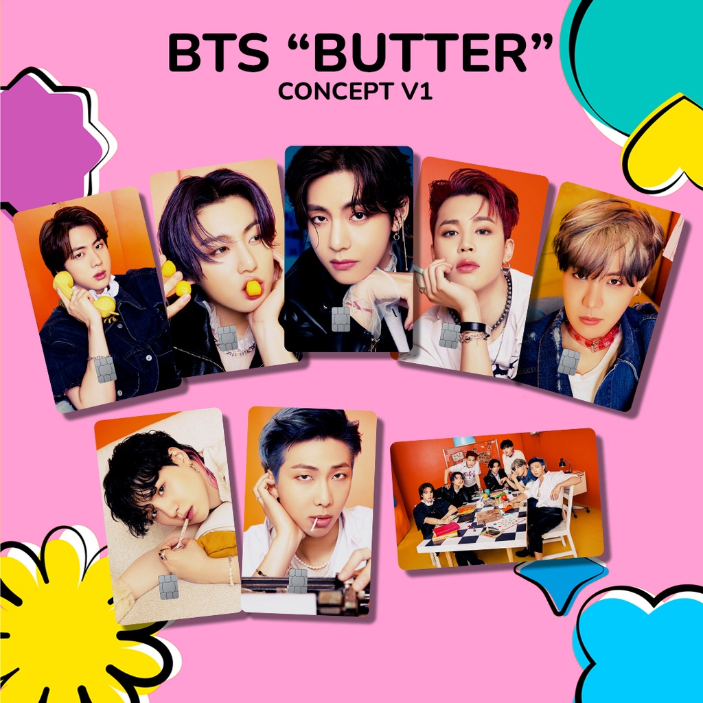 BTS BUTTER Ver 1 SPECIAL HOLOGRAM LOVE | GARSKIN / STICKER KARTU ATM / SKIN KARTU ATM / DEBIT / CREDIT / EMONEY / FLAZZ | CARDSKINS