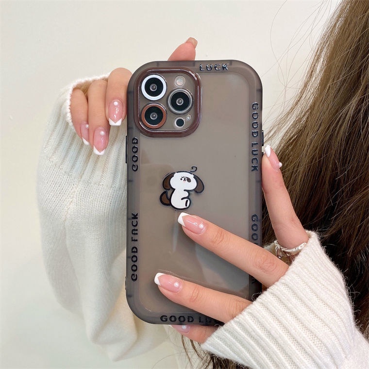 Soft Case Hp Gambar Anjing Untuk IPhone 12 / 13 / 11promax / X / Xs Max / Xr / Sxc1