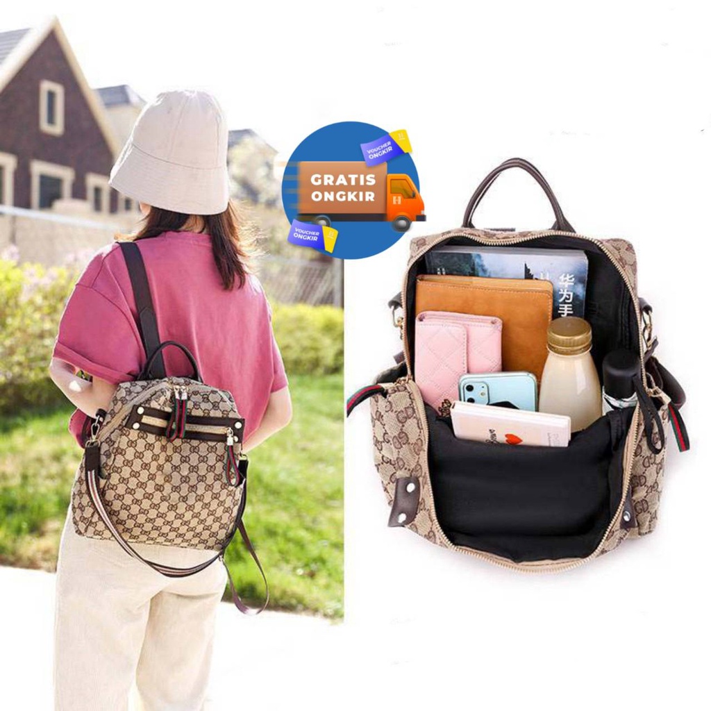 Tas Ransel Wanita Moderl Terbaru 2022 / Tas Gendong Wanita / Tas Wanita / Tas Ransel Wanita Import Ori / Tas Ransel Wanita Import Batam / Tas Ransel Wanita Kekinian / Tas Sekolah / Tas Gendong Wanita Termurah / Ransel Wanita Branded / Anaya Store / Others