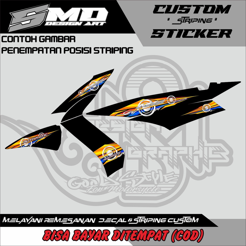 STRIPING VARIASI MIO SOUL LAMA THAILOOK RACING