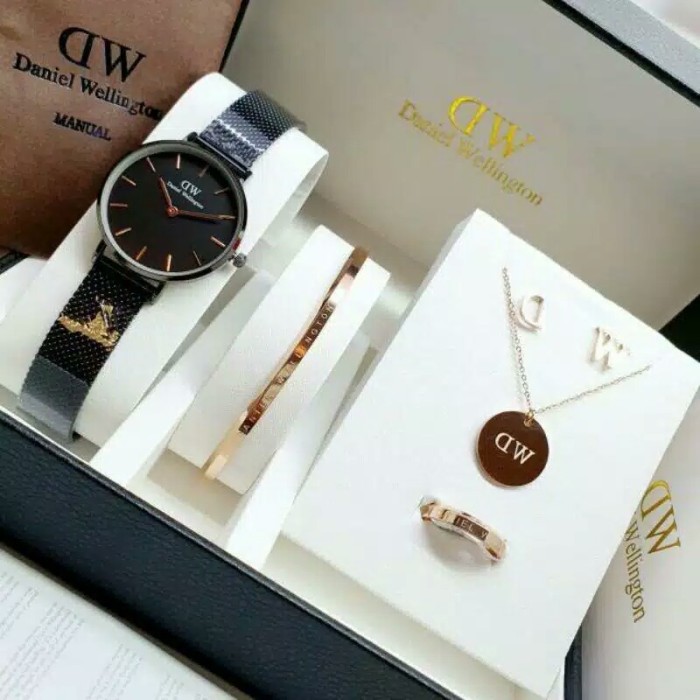 PROMO Jam Tangan WANITA DW FULLSET ASESORIS ELEGANT & STYLISH