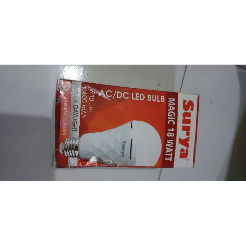 Lampu LED Bulb Emergency Lamp Surya 18 Watt Cahaya Putih