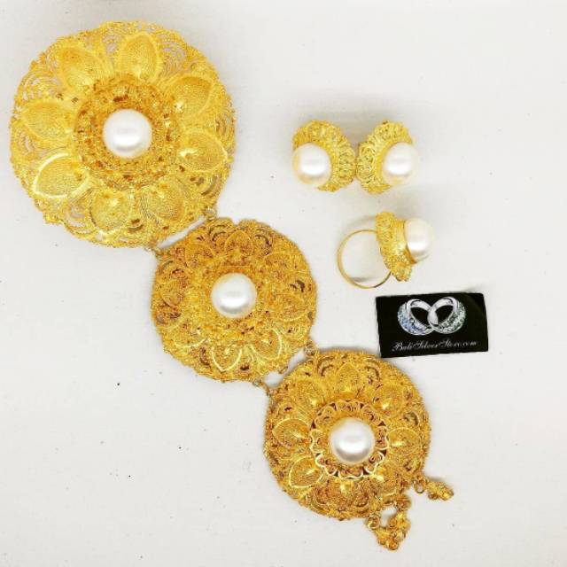 Set Bros Jumbo Renteng 3/ bros kebaya Bali/ bros Alpaka murah/ bros jumbo