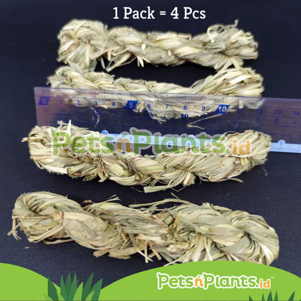 Timothy Hay Grass Twist - Mainan Gigitan Hamster Chinchilla Kelinci