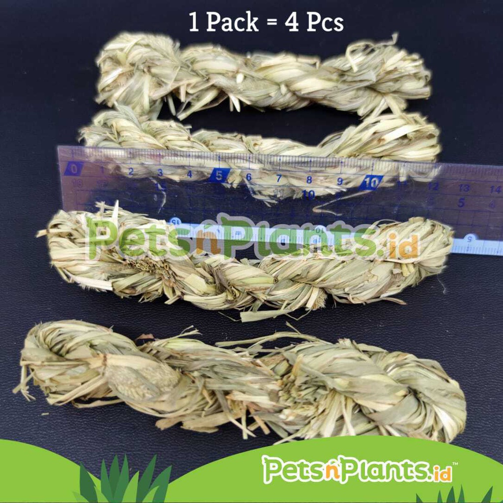 Timothy Hay Grass Twist - Treat Snack Kelinci Chinchilla Guinea Pig