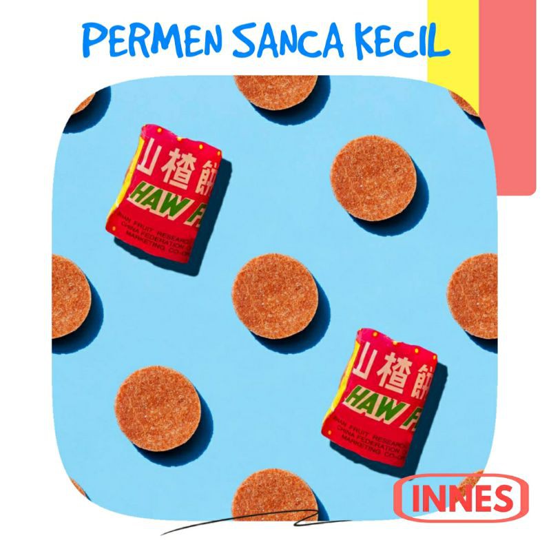 

Permen Sanca Kecil / Permen Jadoel Sanca Koin / Haw Flakes Candy / Manisan Buah Haw