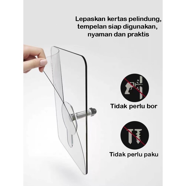 ☛TK☚ R522 Magic Hook Baut Tanpa Bor/ Gantungan Kait dan Baut Tempel/ Mur Stiker