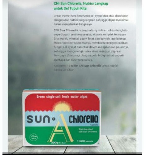 CNI sun chlorella