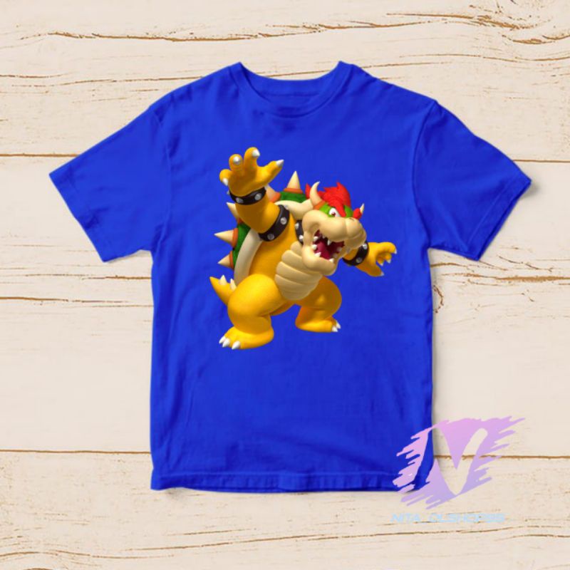 kaos anak super Mario bowser x