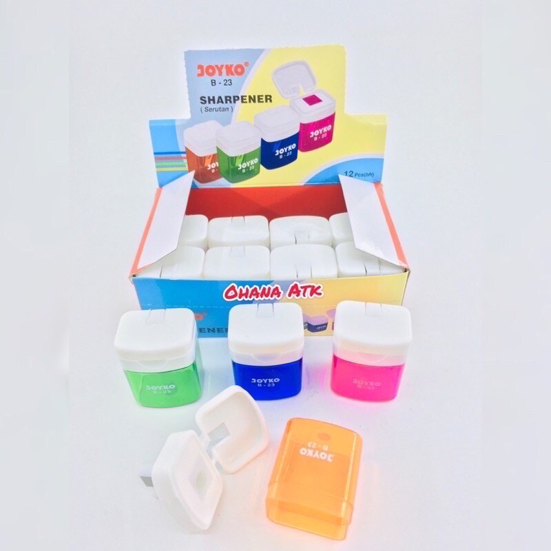 

(1pcs) JOYKO SHARPENER B-23 JOYKO SERUTAN PENSIL RAUTAN PENCIL B23
