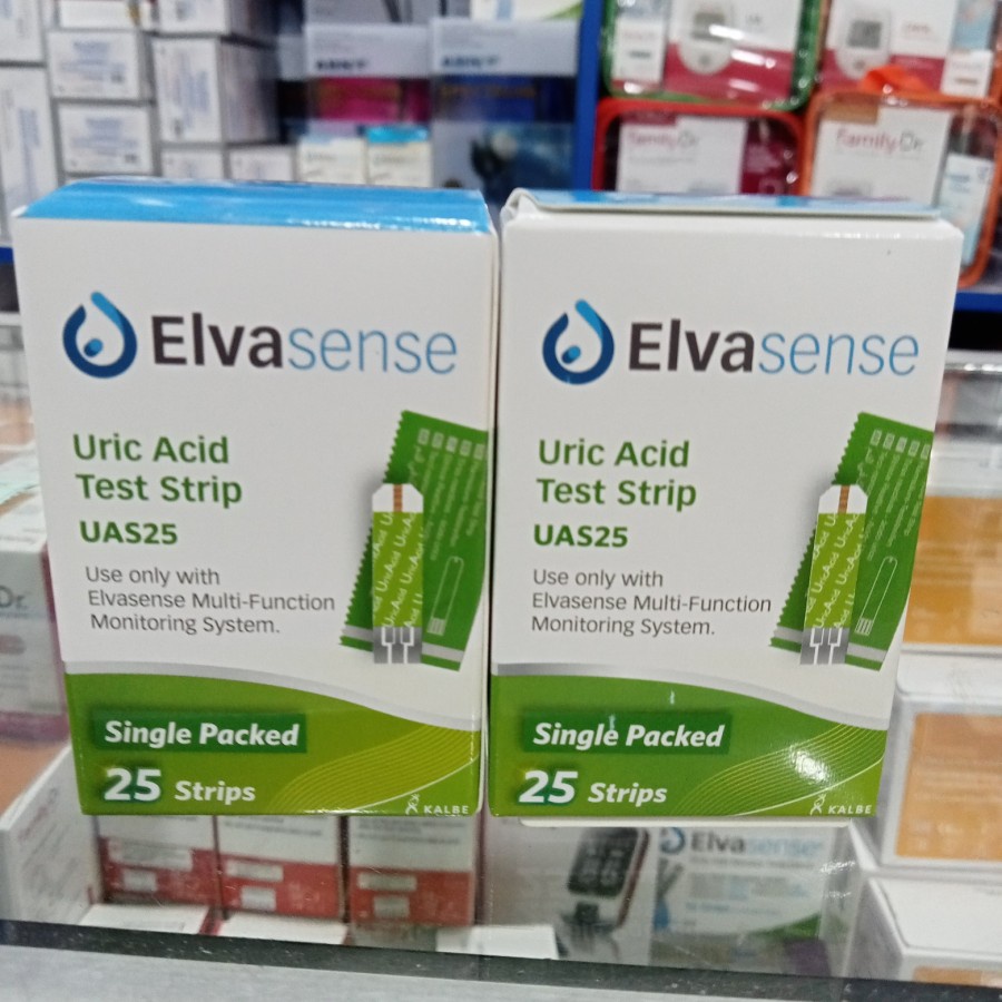 elvasense strip asam urat isi 25