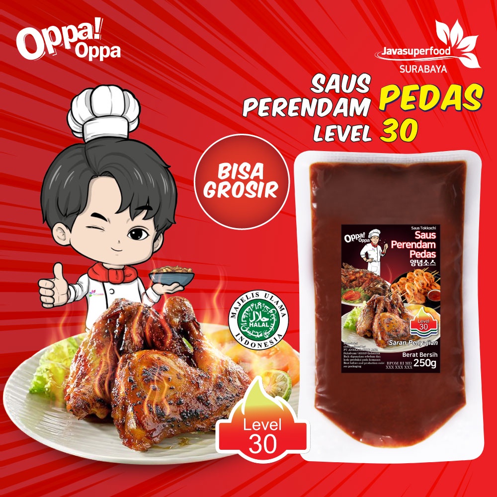 

Saus Perendam Pedas Tokkochi Saus Buldak Pedas 250g Level 30 Oppa-Oppa