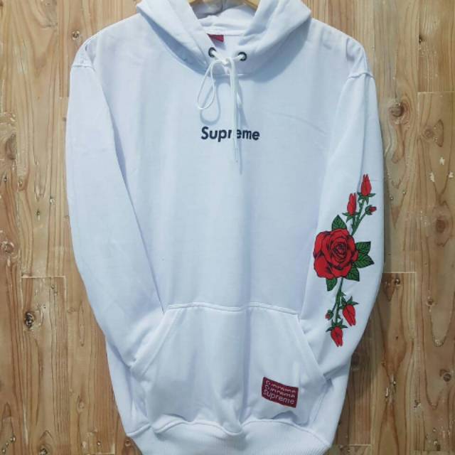 supreme rose hoodie