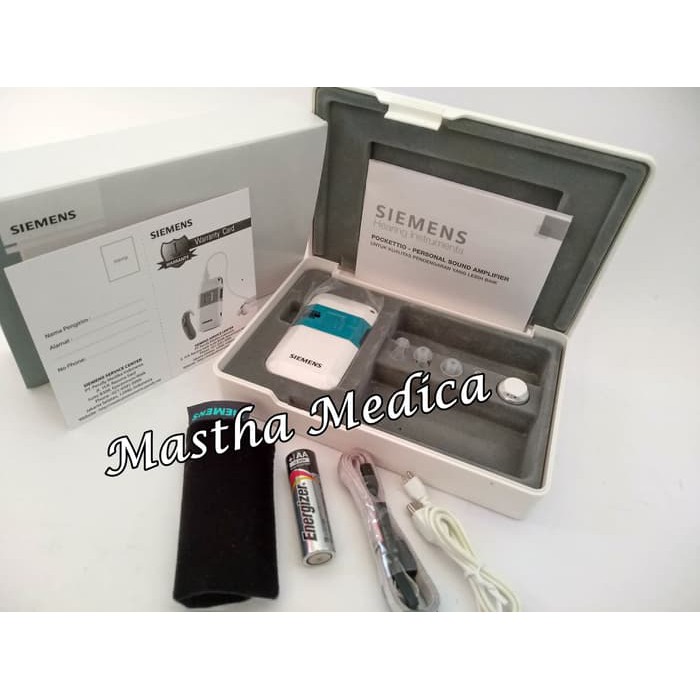 Alat Bantu Dengar Siemens Pockettio Hearing Aid Digital Dengan Kabel