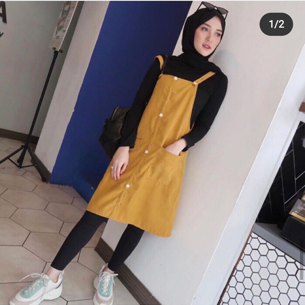 DARA MIDI OVERALL | MIDI OVERALL POLOS | OVERALL MIDI WANITA