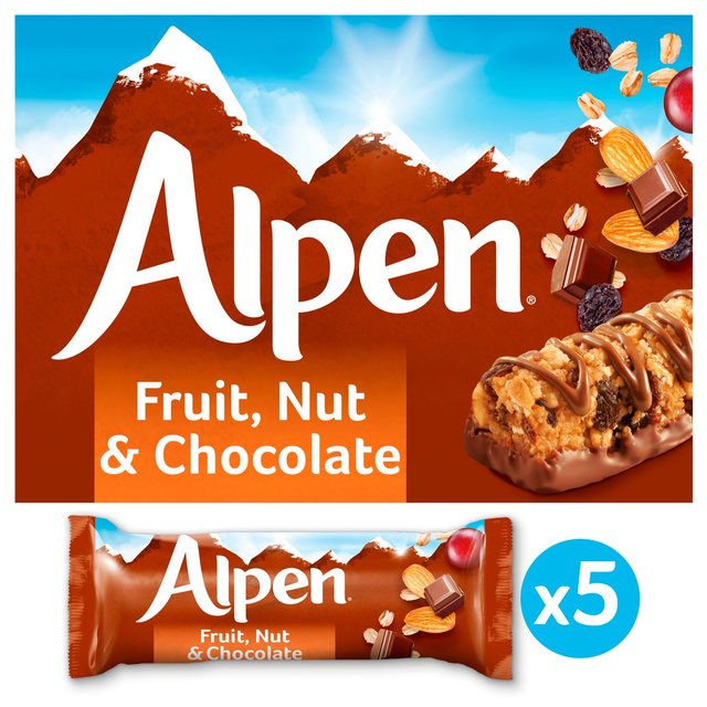 

Alpen Strawberry & Yogurt Fruit Nut & Chocolate Granola Bars Power Bars Breakfast Food Healthy Snack Camping Hiking Trekking Food On The Go School Lunch Kids Children Cemilan Sehat Wholegrain Healthy Food