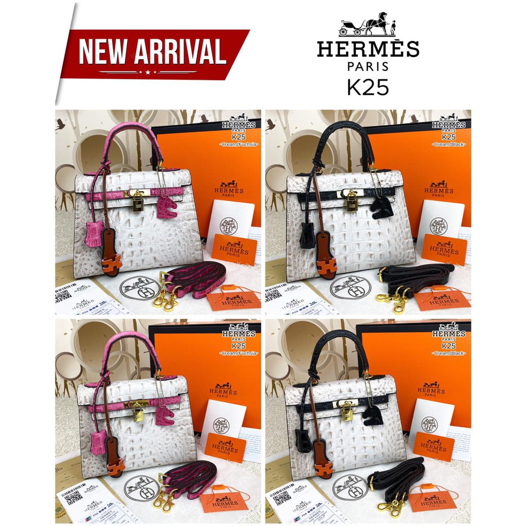 HMS  Bag #K25  Material: Alligator Crocodile Embossed Leather #11