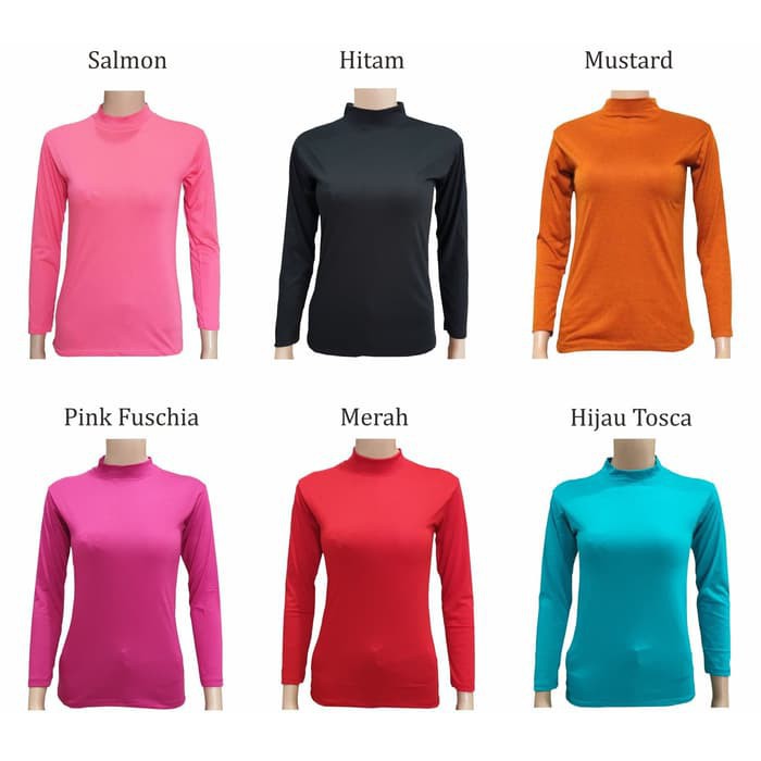 MANSET BAJU LENGAN PANJANG SPANDEX PREMIUM MANSET BAJU TURTLE NECK MANSET TERBARU ATASAN MUSLIM