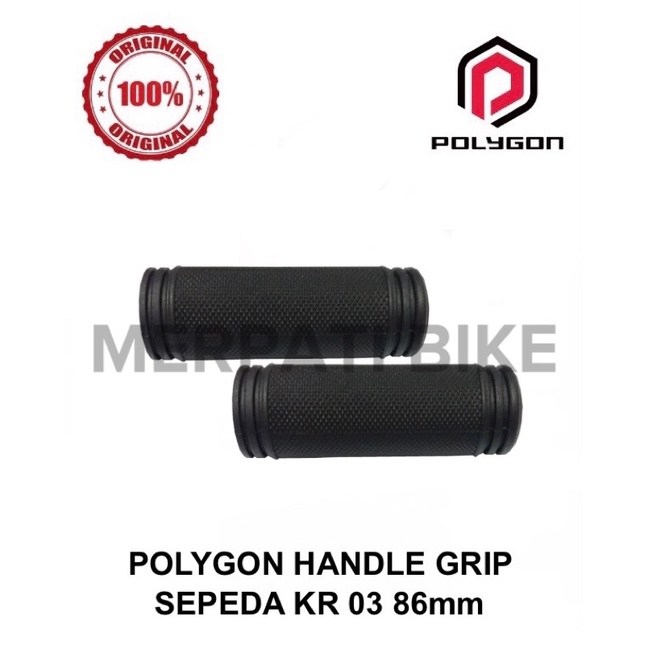 Hand Grip Polygon Pendek Handle Grip Sepeda KR 03 86mm Original Polygon