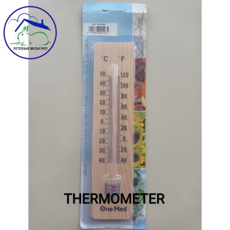 Jual Thermometer Kayu Onemed Shopee Indonesia