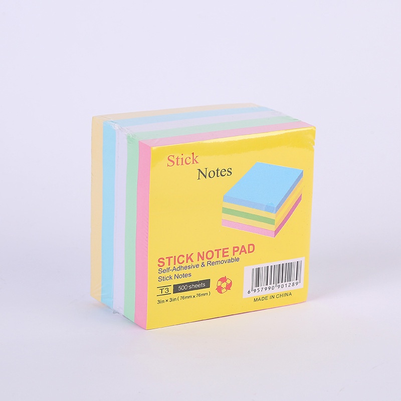 

Stick Note Pad T3 - 500 lembar ( 76 x 76 mm )