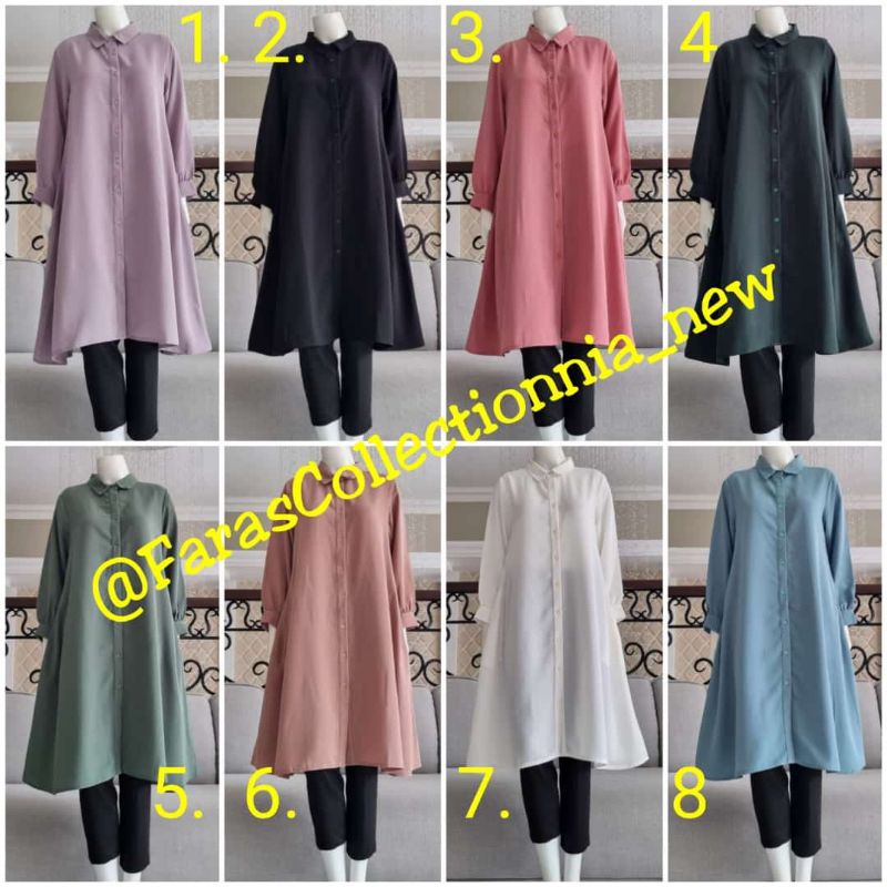 Kemeja Tunik Lionel Richie ori by edness kayla