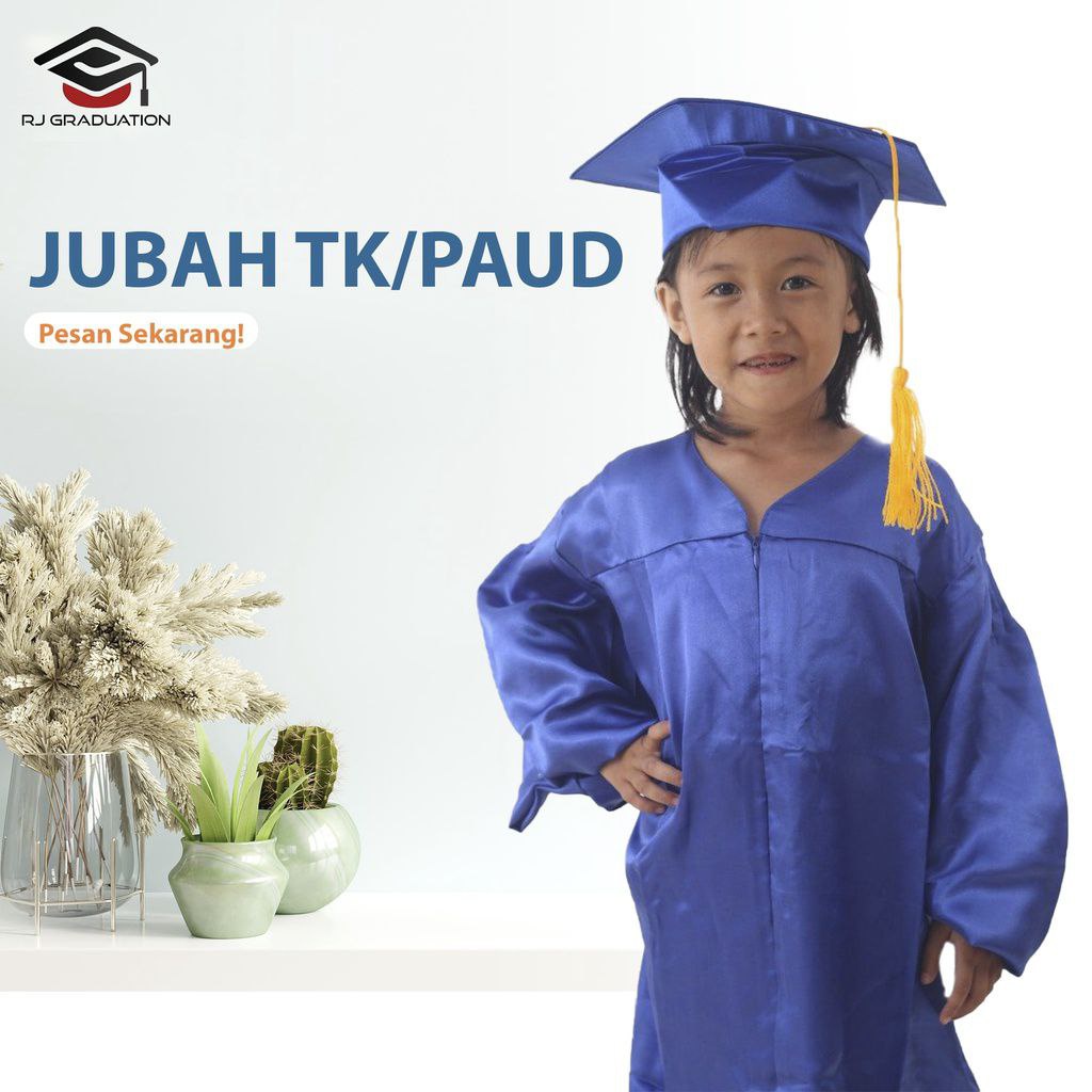 BAJU TOGA ANAK TK / JUBAH WISUDA SD / JUBAH WISUDA PAUD / BAJU WISUDA ANAK TK / PERLENGKAPAN WISUDA