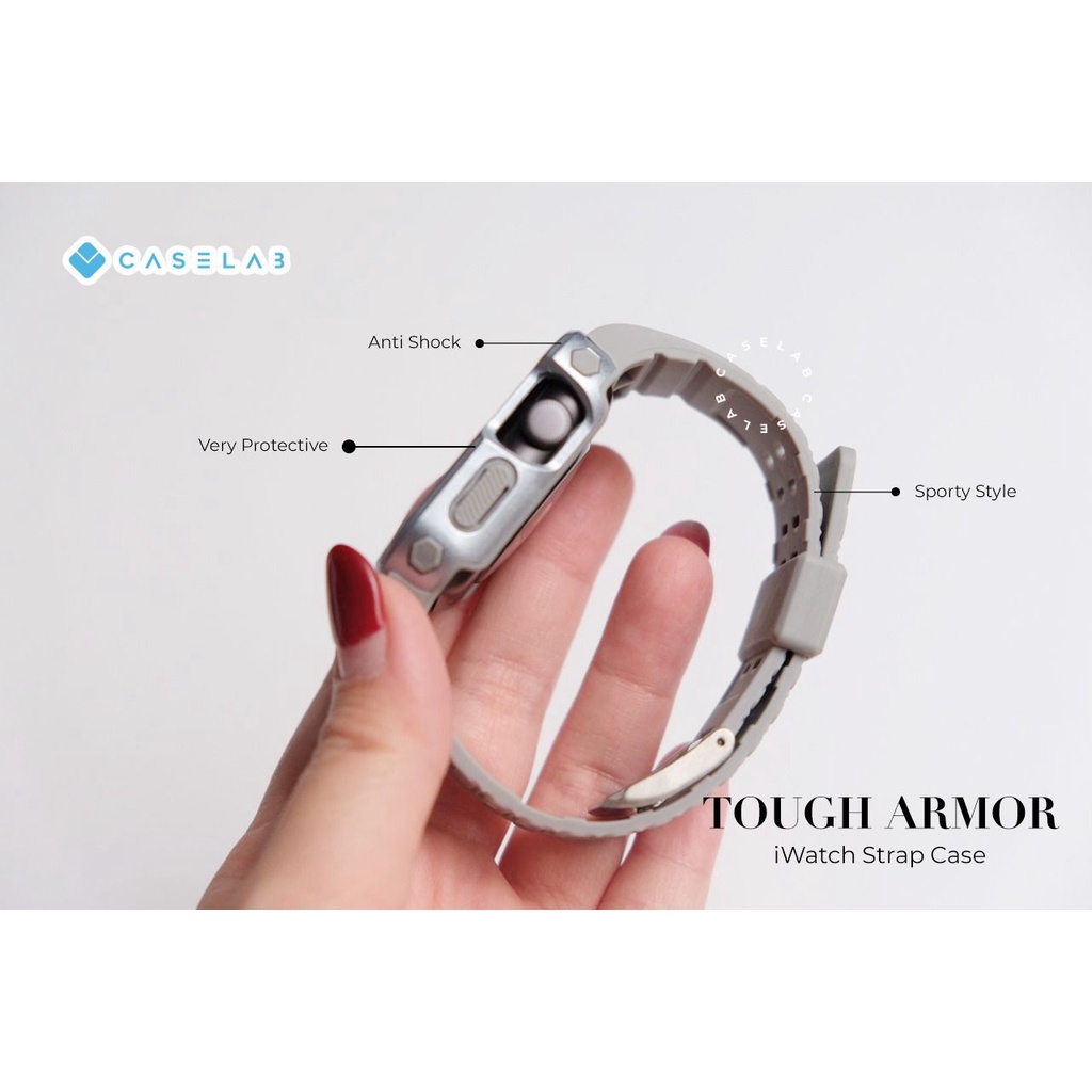 STRAP TOUGH ARMOR ANTI SHOCK IWATCH CASE SE 1 2 3 4 5 6