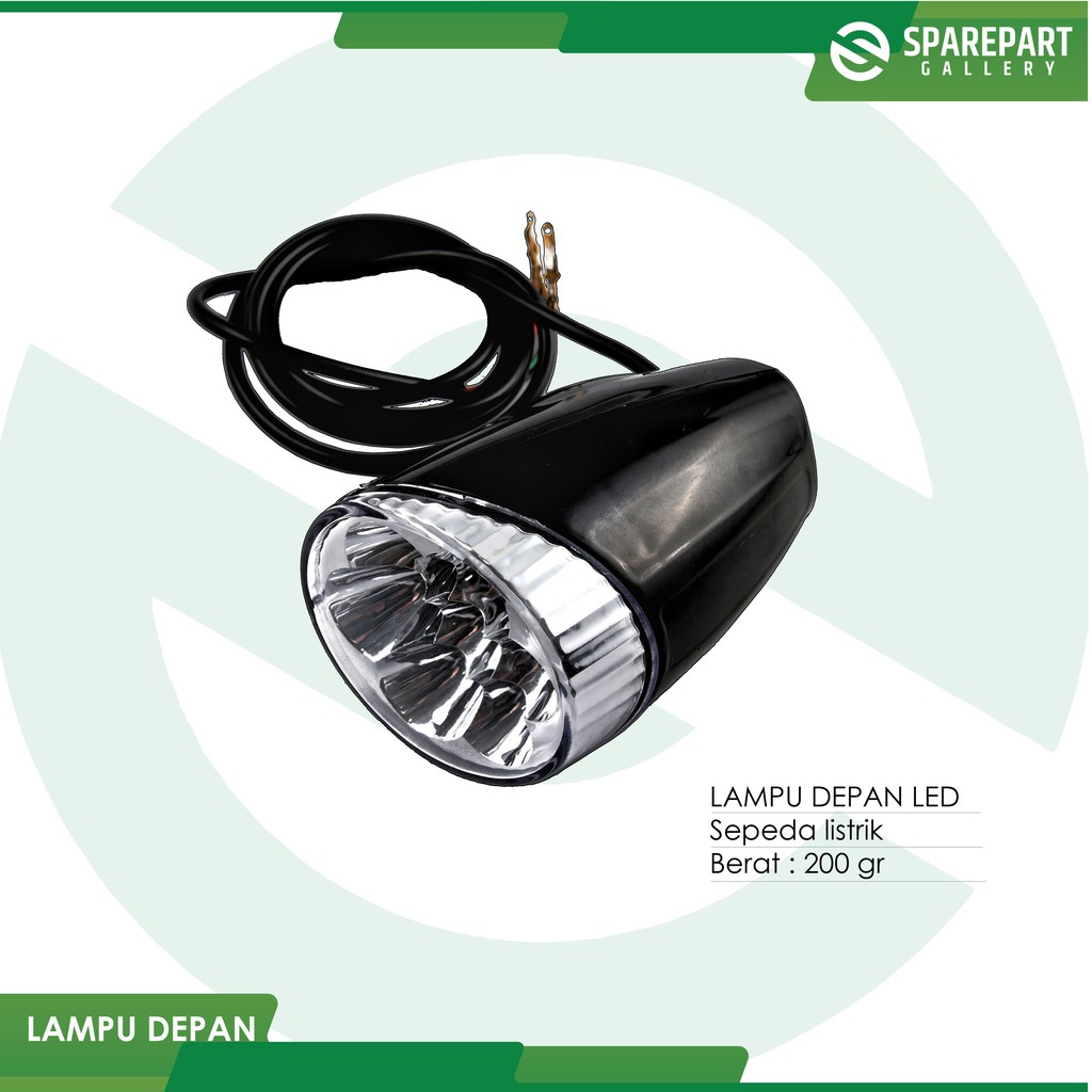 Sparepart Lampu depan sepeda listrik Mr.Jackie