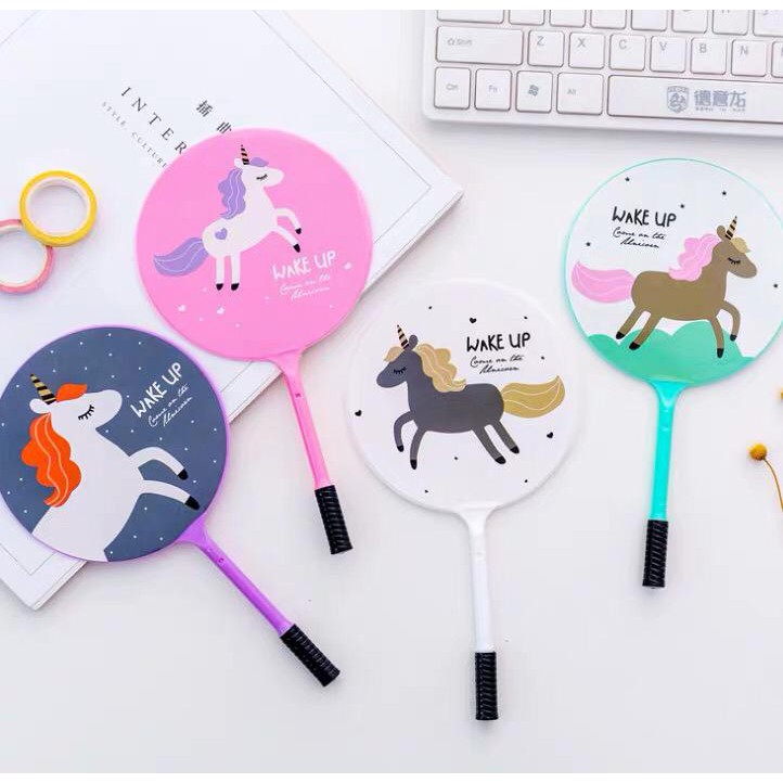 

BB014 Pena Pulpen Kipas Motif Unicorn Lucu