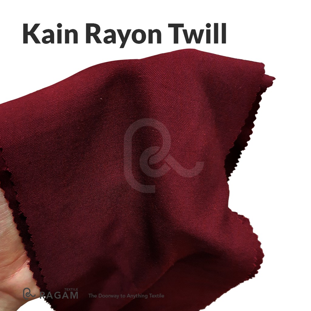 Kain Rayon Twill Lebar 150 cm - per 1 Yard