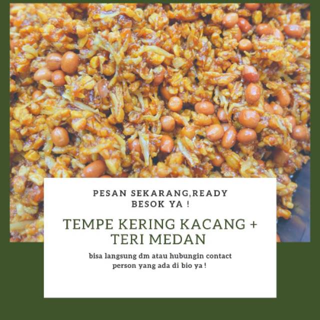 

Tempe kering kacang + teri medan