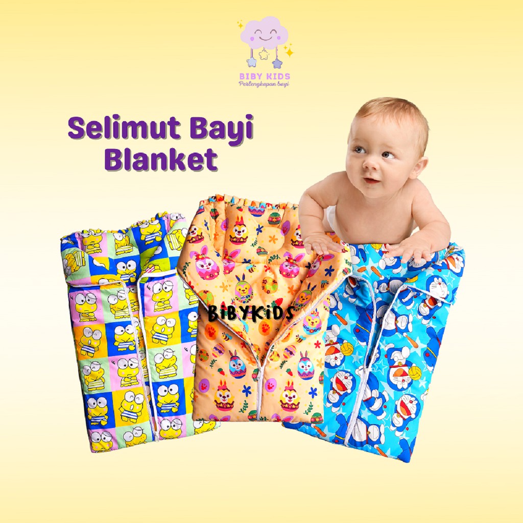 2 in 1 Selimut Bayi Murah Bantal Anti Peyang Baby Perlengkapan Tidur Baby Baru Lahir Newborn Motif