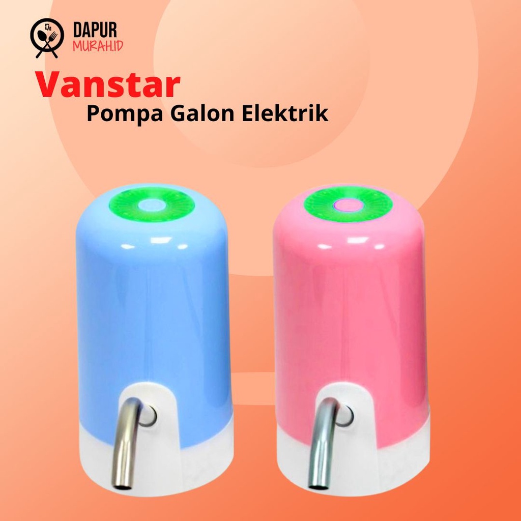 Vanstar Pompa Galon Otomatis Elektrik + USB Charging Rechargable